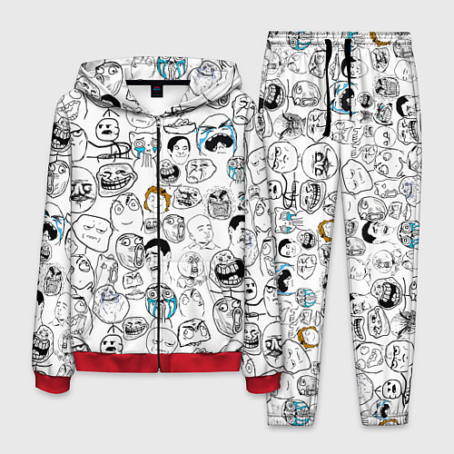 Мужской костюм МЕМЫ / 3D-Красный – фото 1