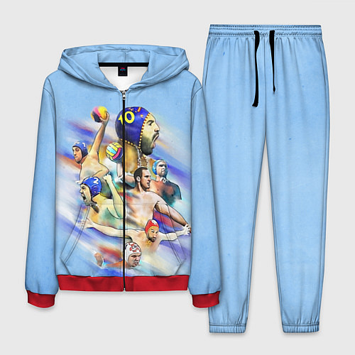 Мужской костюм Water polo players / 3D-Красный – фото 1