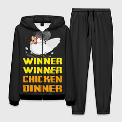Костюм мужской Winner Chicken Dinner, цвет: 3D-черный