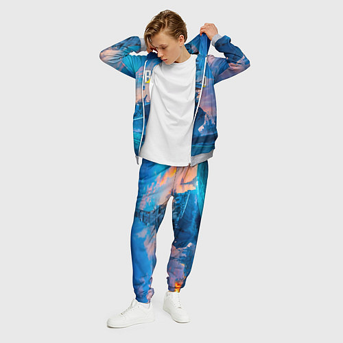 Мужской костюм ВМФ / 3D-Меланж – фото 3