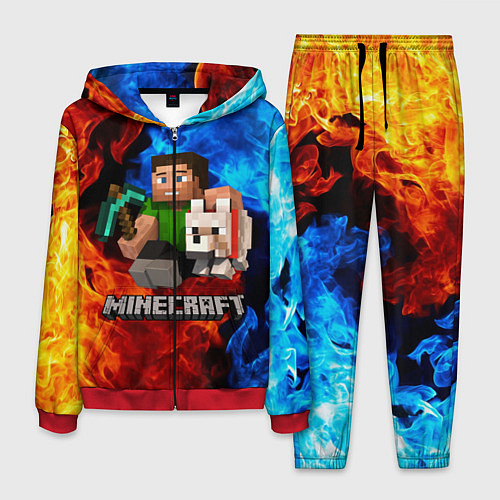 Мужской костюм MINECRAFT / 3D-Красный – фото 1