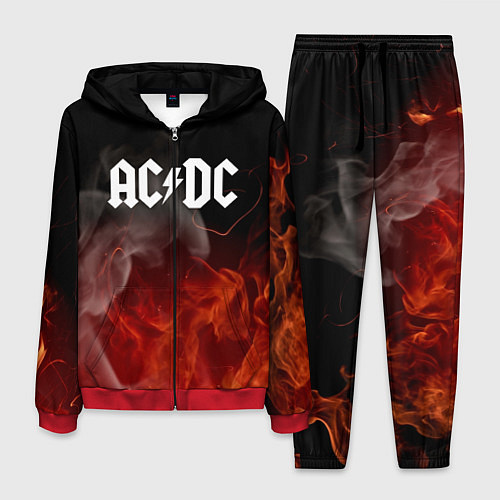 Мужской костюм AC DC / 3D-Красный – фото 1