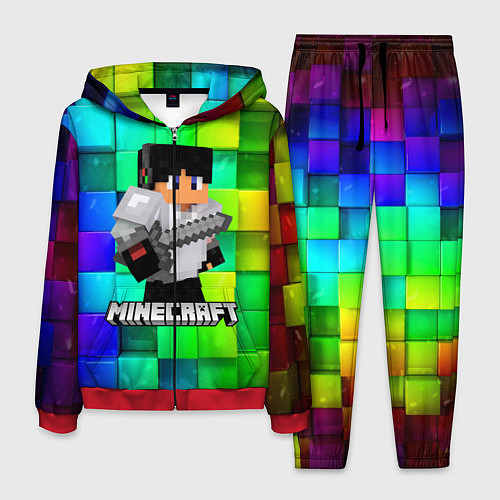 Мужской костюм Minecraft Майнкрафт / 3D-Красный – фото 1