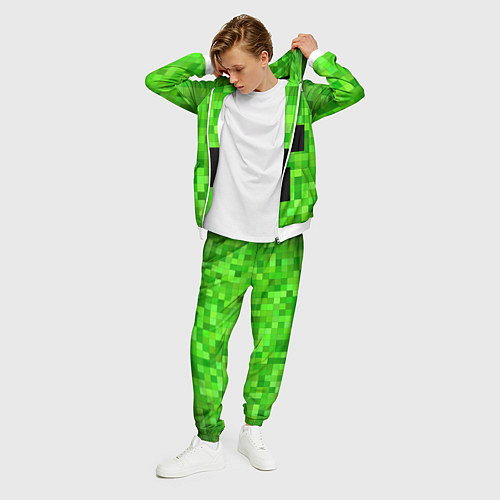 Мужской костюм MINECRAFT / 3D-Белый – фото 3