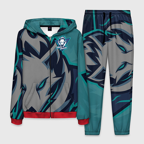 Мужской костюм Форма White wolves / 3D-Красный – фото 1