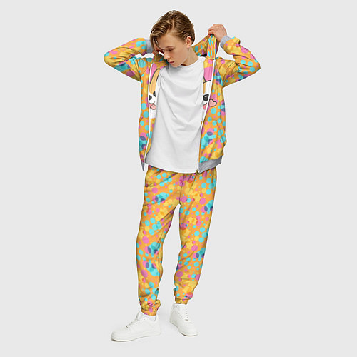 Мужской костюм Милый корги / 3D-Меланж – фото 3