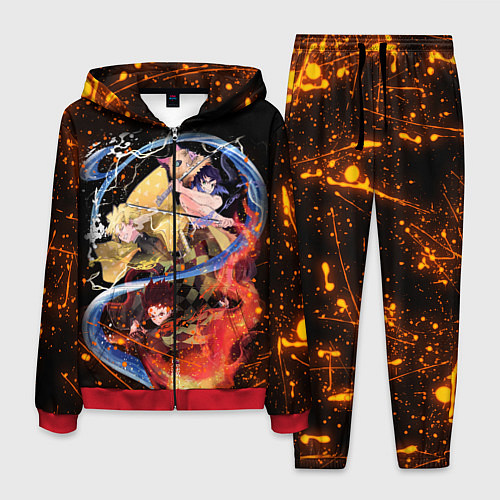 Мужской костюм KIMETSU NO YAIBA / 3D-Красный – фото 1