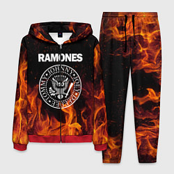 Костюм мужской Ramones цвета 3D-красный — фото 1