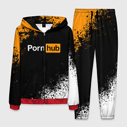 Костюм мужской PORNHUB, цвет: 3D-красный