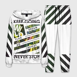 Костюм мужской Off-White: Keep Going, цвет: 3D-белый