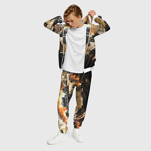 Мужской костюм ТАНКИ / 3D-Белый – фото 3