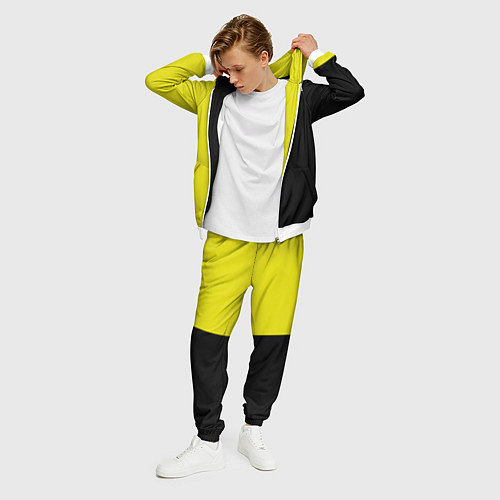 Мужской костюм BLACK YELLOW / 3D-Белый – фото 3