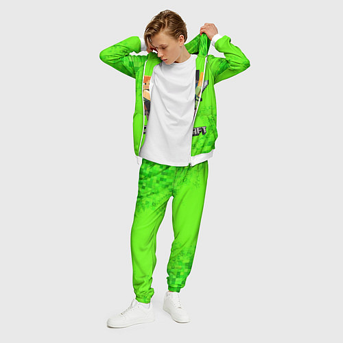 Мужской костюм MINECRAFT / 3D-Белый – фото 3