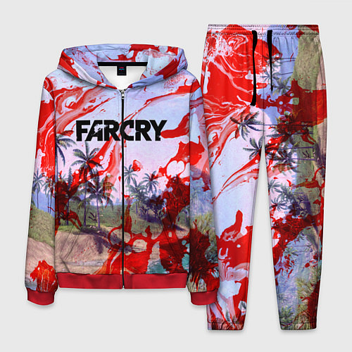 Мужской костюм FARCRY / 3D-Красный – фото 1