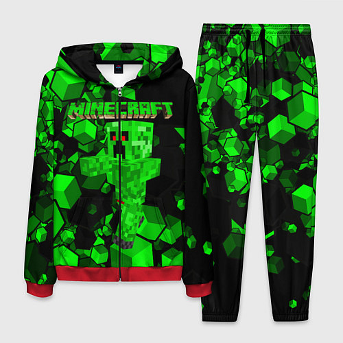 Мужской костюм Minecraft / 3D-Красный – фото 1