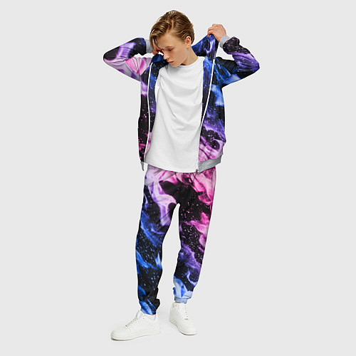 Мужской костюм НЕОНОВЫЙ ОГОНЬ / 3D-Меланж – фото 3