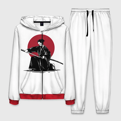 Мужской костюм Японский самурай Z / 3D-Красный – фото 1