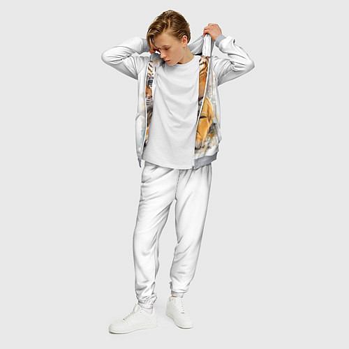 Мужской костюм Tiger Art / 3D-Меланж – фото 3