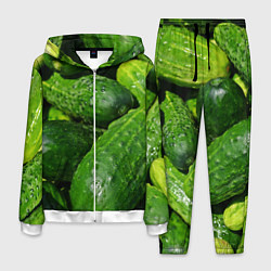 Костюм мужской Огурцы, цвет: 3D-белый