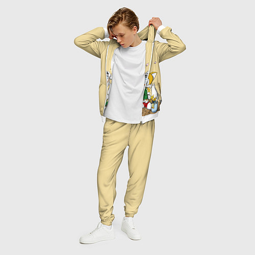 Мужской костюм Sonic / 3D-Белый – фото 3