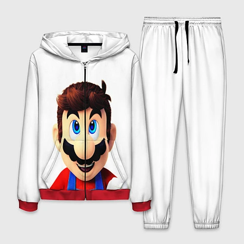 Мужской костюм Mario / 3D-Красный – фото 1
