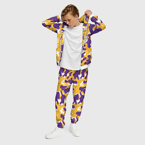 Мужской костюм LA LAKERS ЛЕЙКЕРС / 3D-Белый – фото 3