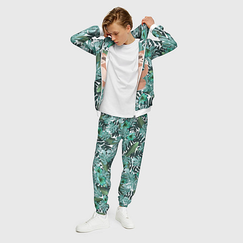 Мужской костюм Ленивец Йог / 3D-Белый – фото 3