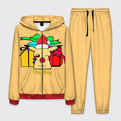 Костюм мужской New Year Pikachu, цвет: 3D-красный
