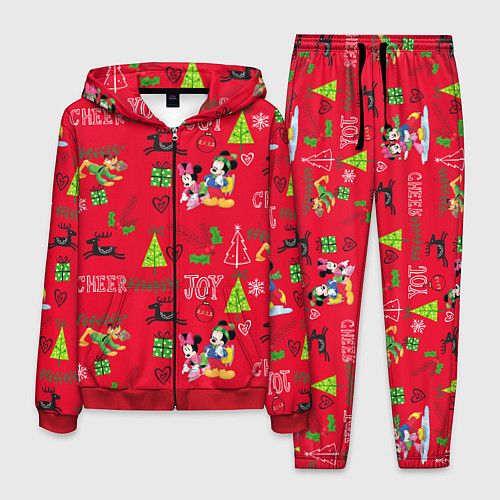 Мужской костюм Mickey & Minnie pattern / 3D-Красный – фото 1