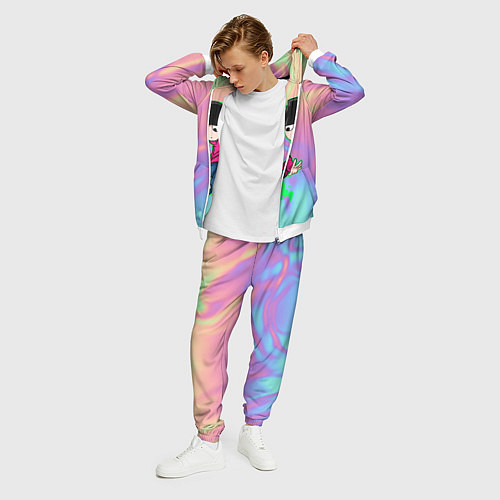 Мужской костюм Моб Психо 100 / 3D-Белый – фото 3