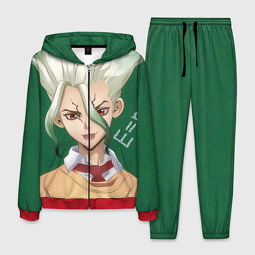 Мужской костюм Доктор Стоун / 3D-Красный – фото 1