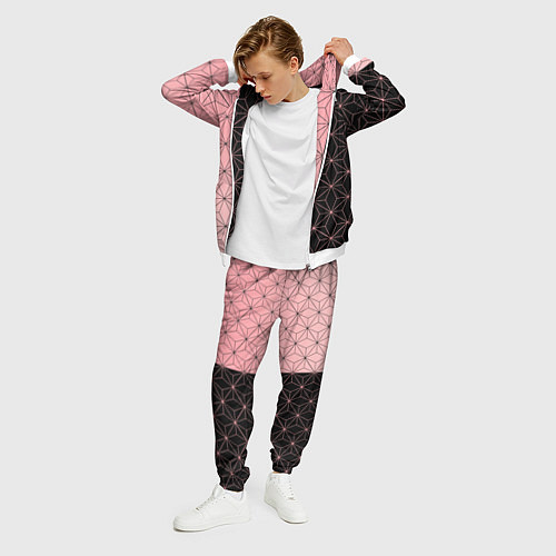 Мужской костюм КОСТЮМ НЕЗУКО NEZUKO / 3D-Белый – фото 3