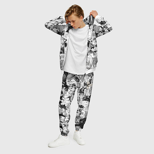 Мужской костюм Тетрадь смерти / 3D-Белый – фото 3