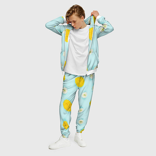 Мужской костюм Одуванчики Dandelions / 3D-Белый – фото 3