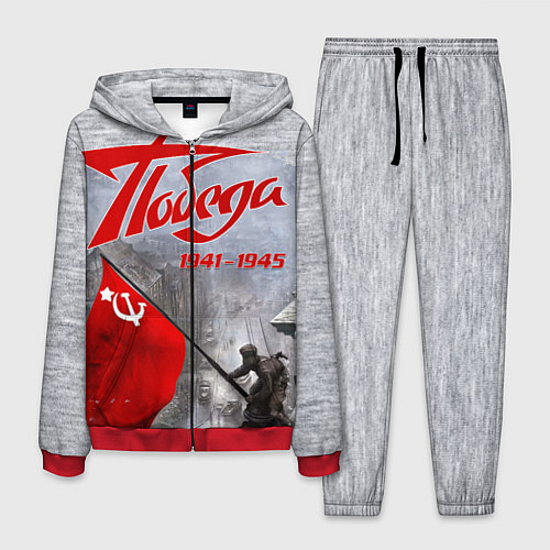 Мужской костюм 9 мая День победы / 3D-Красный – фото 1