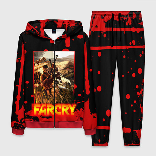 Мужской костюм FARCRY ФАРКРАЙ GAME / 3D-Красный – фото 1