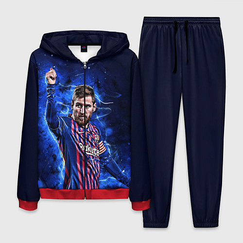 Мужской костюм Lionel Messi Barcelona 10 / 3D-Красный – фото 1
