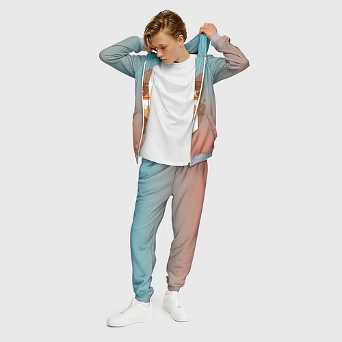 Мужской костюм Шоколадное молоко в коробке / 3D-Меланж – фото 3