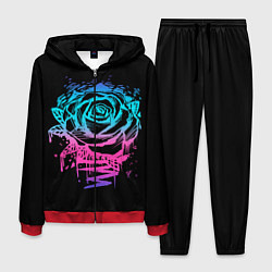 Костюм мужской Неоновая Роза Neon Rose, цвет: 3D-красный