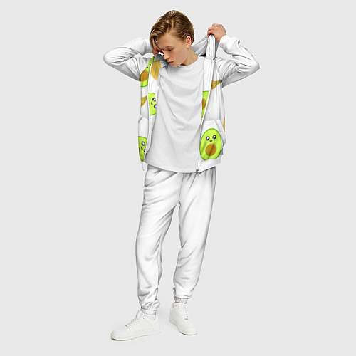 Мужской костюм Банан и Авокадо / 3D-Белый – фото 3