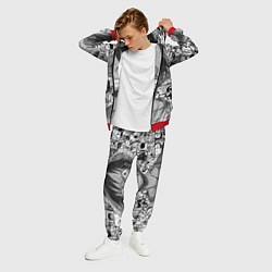 Костюм мужской Луфи улыбается one piece, цвет: 3D-красный — фото 2