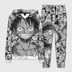 Костюм мужской Луфи улыбается one piece, цвет: 3D-белый