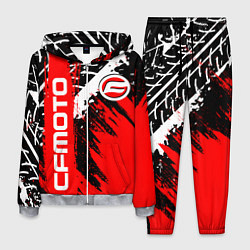 Костюм мужской CFmoto СФ мото RED STYLE, цвет: 3D-меланж