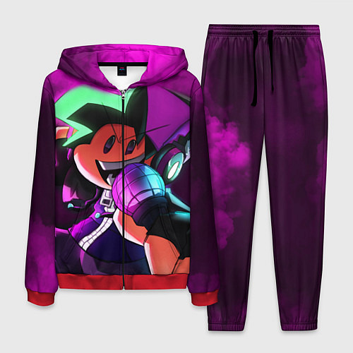 Мужской костюм Бойфренд Boyfriend FNF / 3D-Красный – фото 1