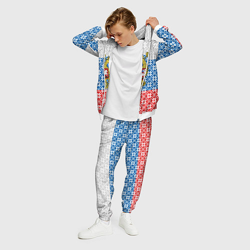 Мужской костюм Россия Алатырь / 3D-Белый – фото 3