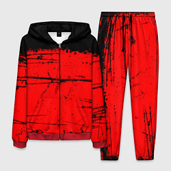 Костюм мужской КРАСНЫЙ ГРАНЖ RED GRUNGE, цвет: 3D-красный