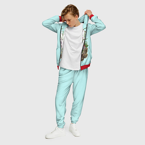 Мужской костюм Цветочная Лана / 3D-Красный – фото 3