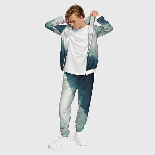 Мужской костюм ДРАКОНЫ НАД ЛЕСОМ DRAGON / 3D-Белый – фото 3