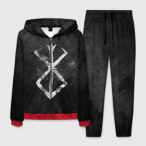 Мужской костюм BERSERK LOGO GRUNGE / 3D-Красный – фото 1