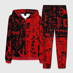 Костюм мужской BERSERK BLACK RED БЕРСЕРК ПАТТЕРН, цвет: 3D-красный